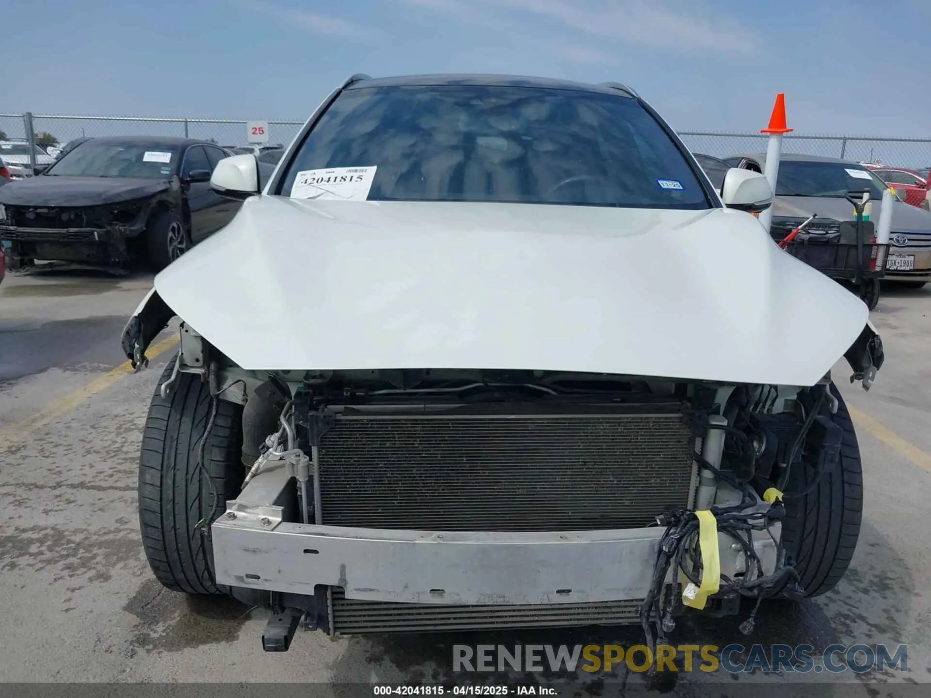 6 Photograph of a damaged car 3PCAJ5M14KF104397 INFINITI QX50 2019