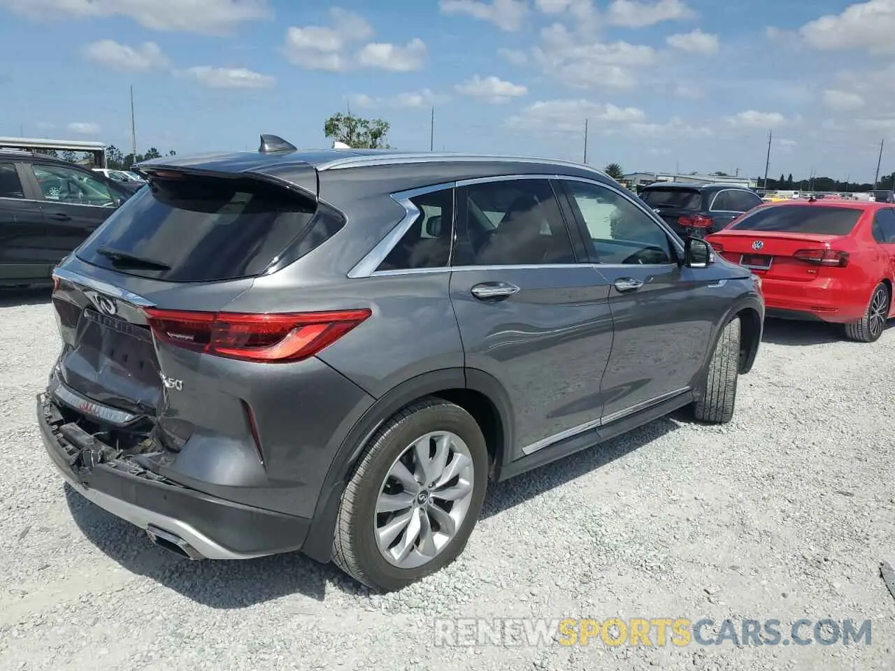 3 Фотография поврежденного автомобиля 3PCAJ5M16KF133173 INFINITI QX50 2019
