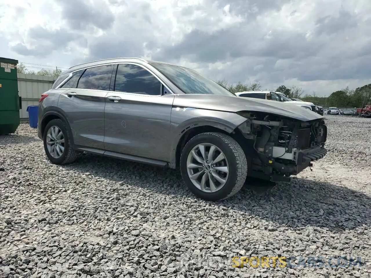 4 Photograph of a damaged car 3PCAJ5M16KF135750 INFINITI QX50 2019