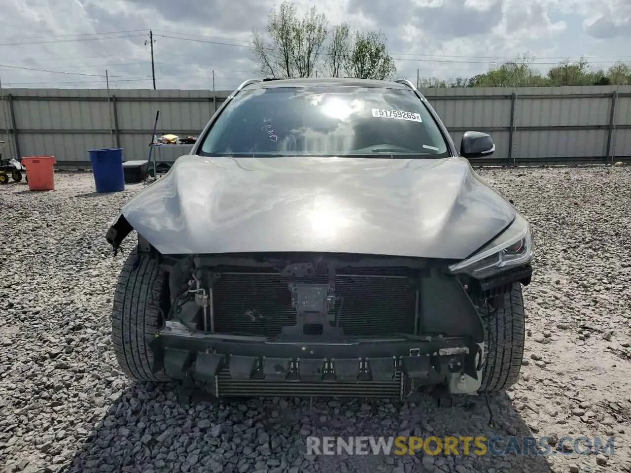 5 Photograph of a damaged car 3PCAJ5M16KF135750 INFINITI QX50 2019