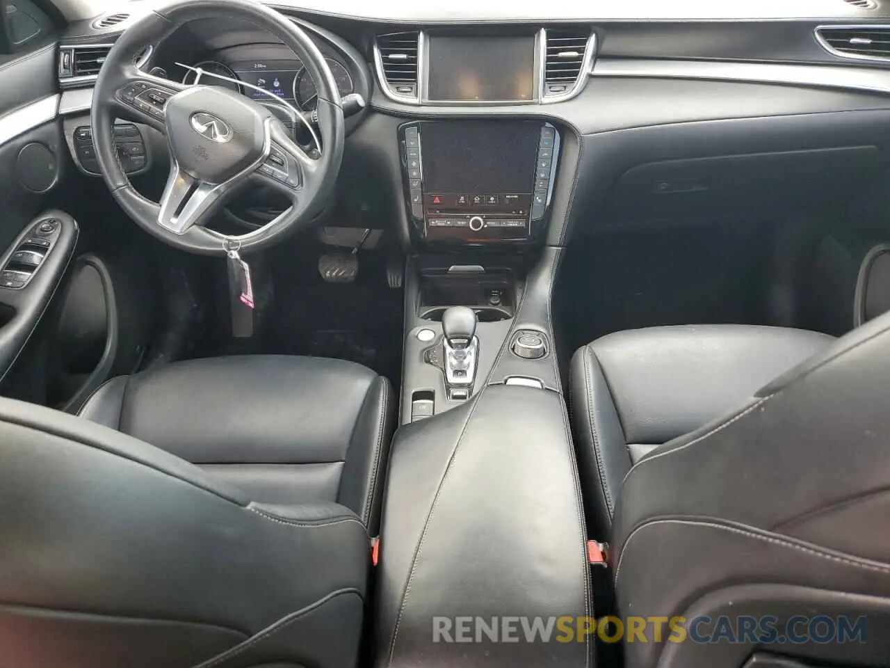 8 Photograph of a damaged car 3PCAJ5M16KF135750 INFINITI QX50 2019