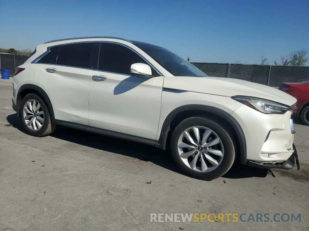 4 Photograph of a damaged car 3PCAJ5M17KF111263 INFINITI QX50 2019