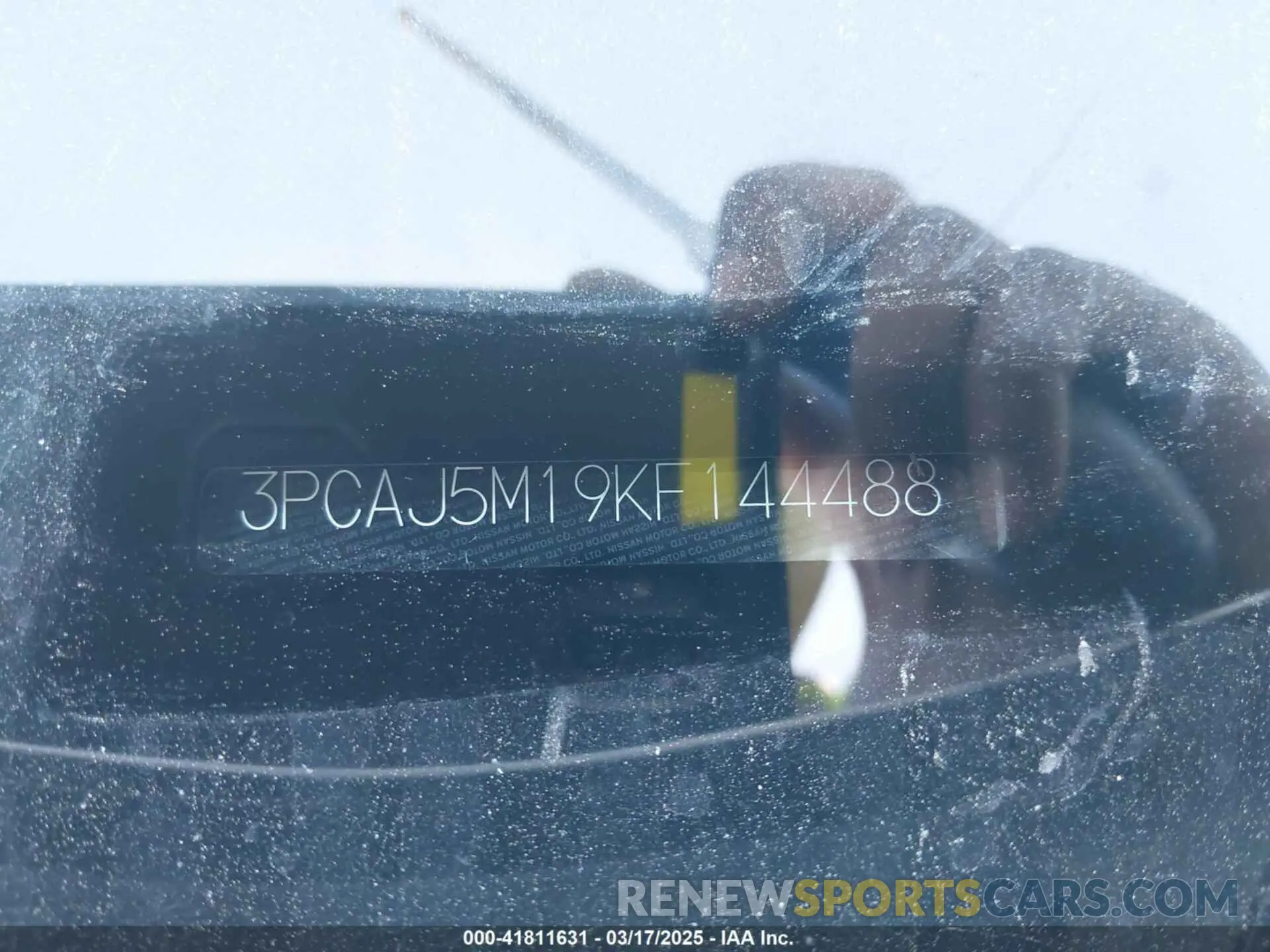 9 Фотография поврежденного автомобиля 3PCAJ5M19KF144488 INFINITI QX50 2019