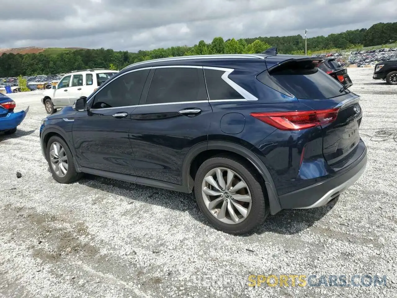 2 Photograph of a damaged car 3PCAJ5M19KF148511 INFINITI QX50 2019