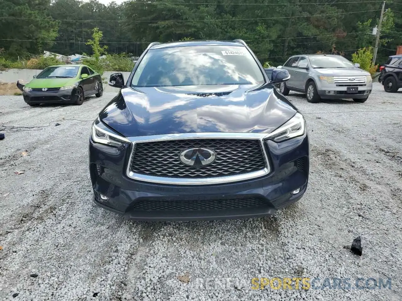 5 Photograph of a damaged car 3PCAJ5M19KF148511 INFINITI QX50 2019