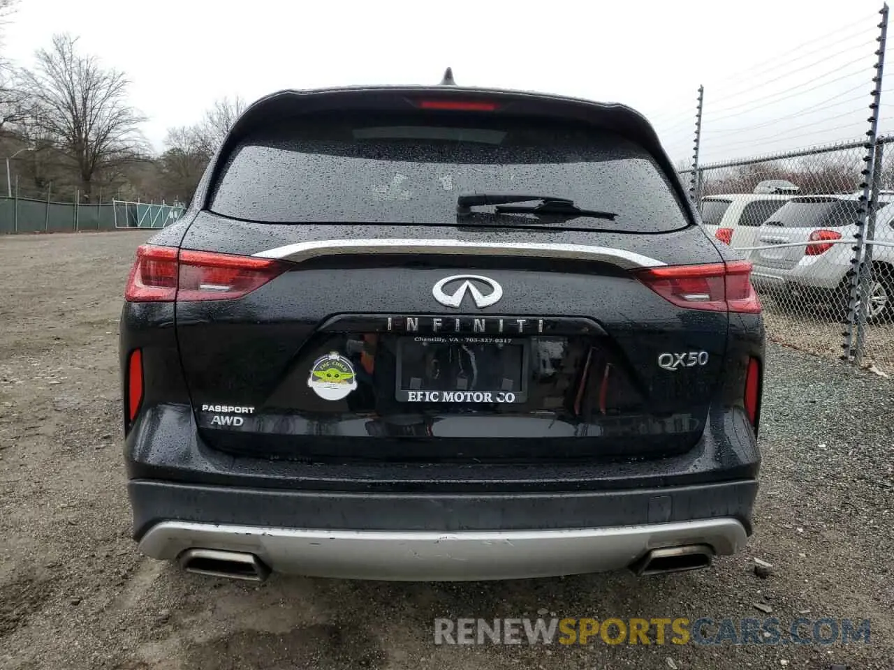 6 Photograph of a damaged car 3PCAJ5M30KF148057 INFINITI QX50 2019