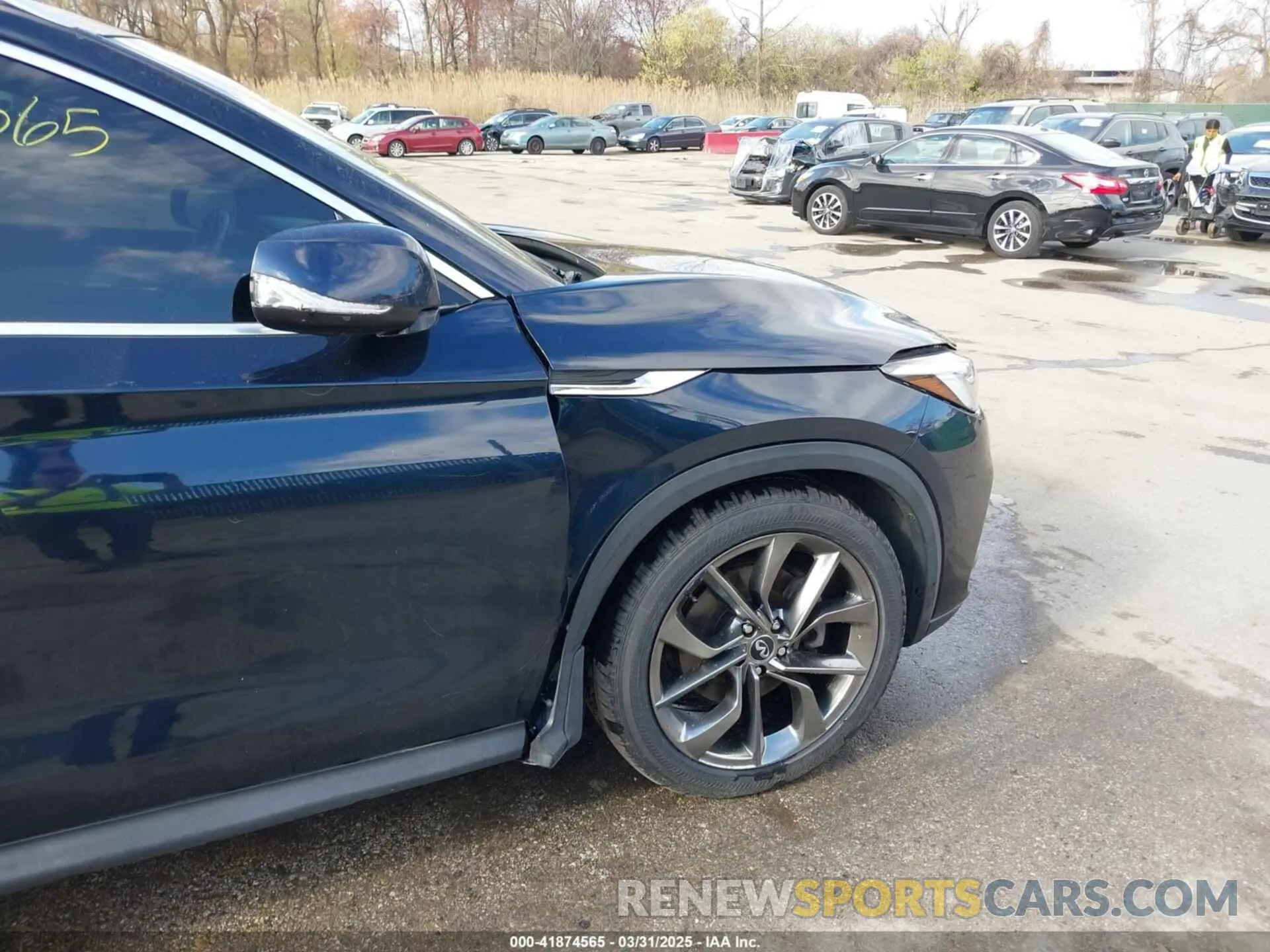 6 Photograph of a damaged car 3PCAJ5M31KF127279 INFINITI QX50 2019