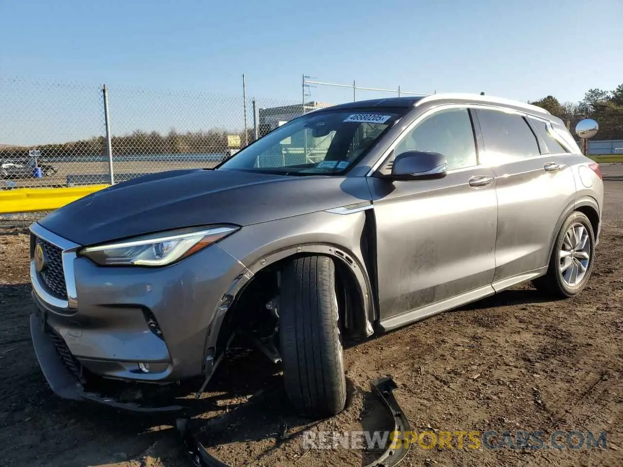 1 Photograph of a damaged car 3PCAJ5M31KF137228 INFINITI QX50 2019