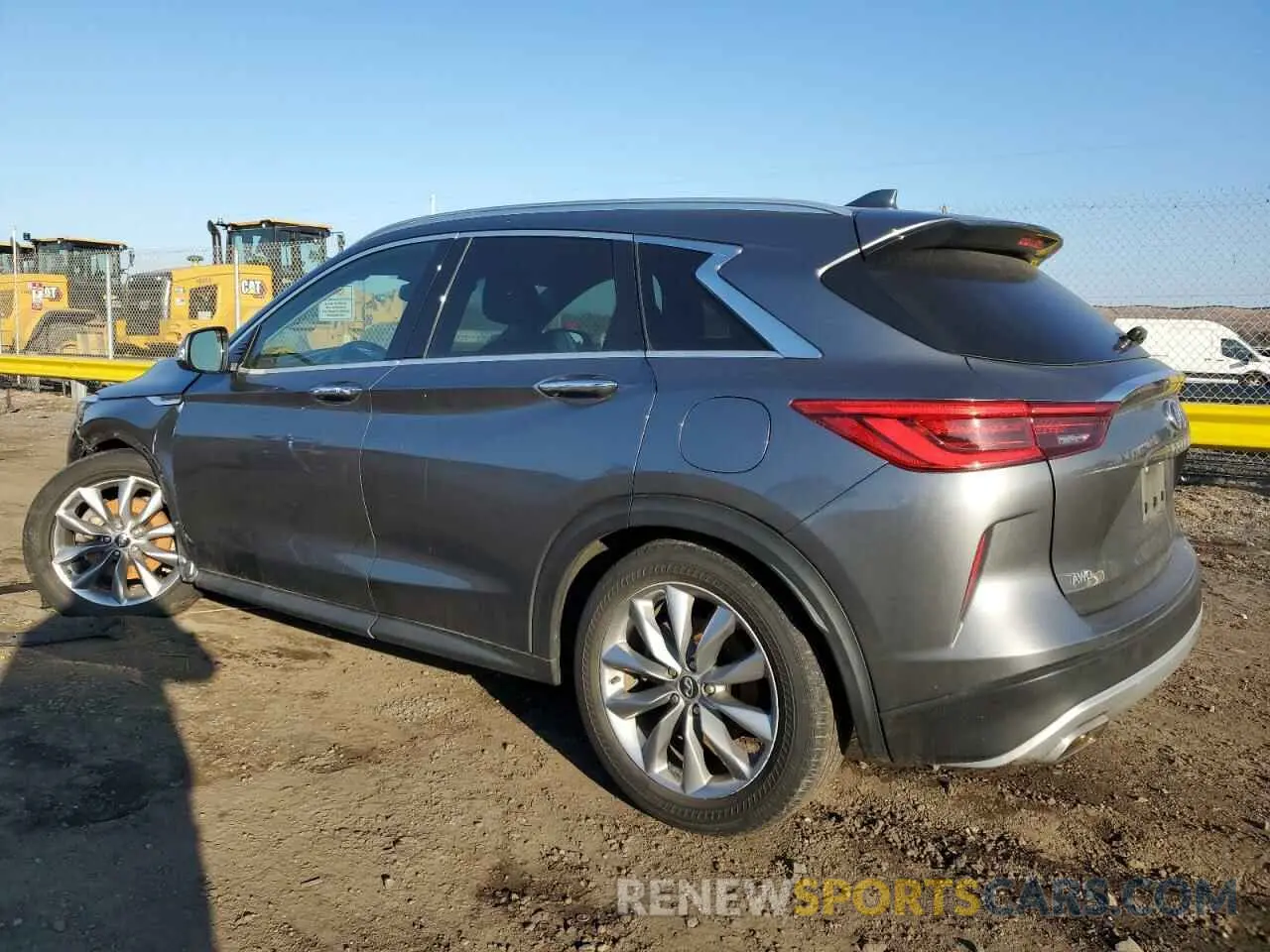 2 Photograph of a damaged car 3PCAJ5M31KF137228 INFINITI QX50 2019