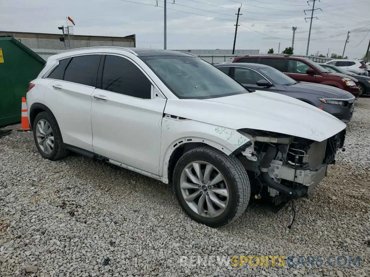 4 Фотография поврежденного автомобиля 3PCAJ5M32KF100933 INFINITI QX50 2019
