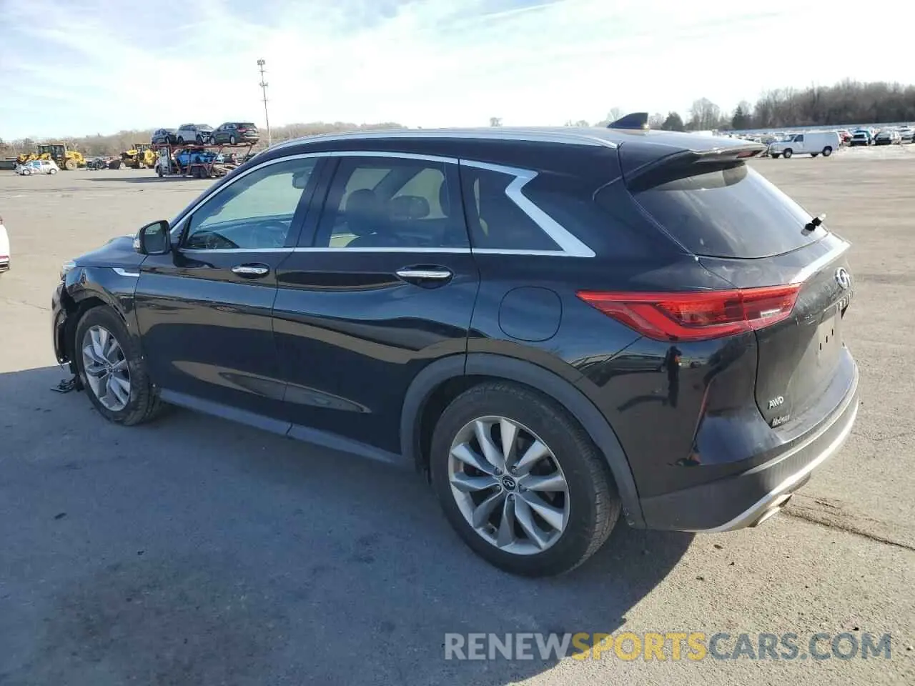 2 Photograph of a damaged car 3PCAJ5M34KF135795 INFINITI QX50 2019