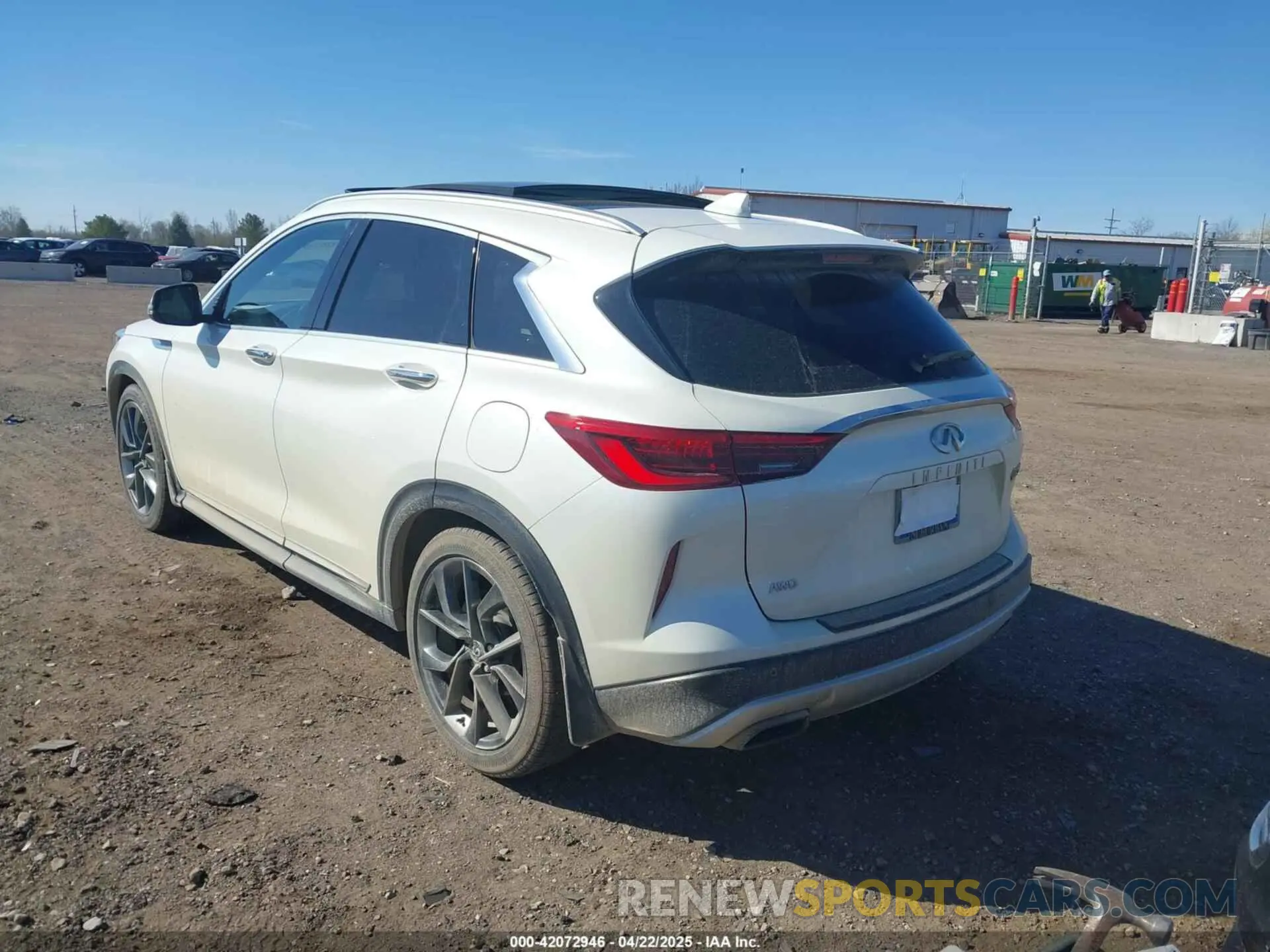 3 Photograph of a damaged car 3PCAJ5M35KF120657 INFINITI QX50 2019