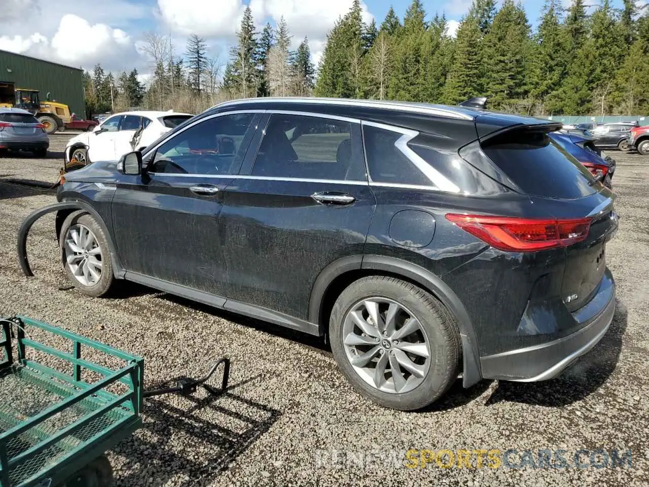 2 Photograph of a damaged car 3PCAJ5M35KF144618 INFINITI QX50 2019