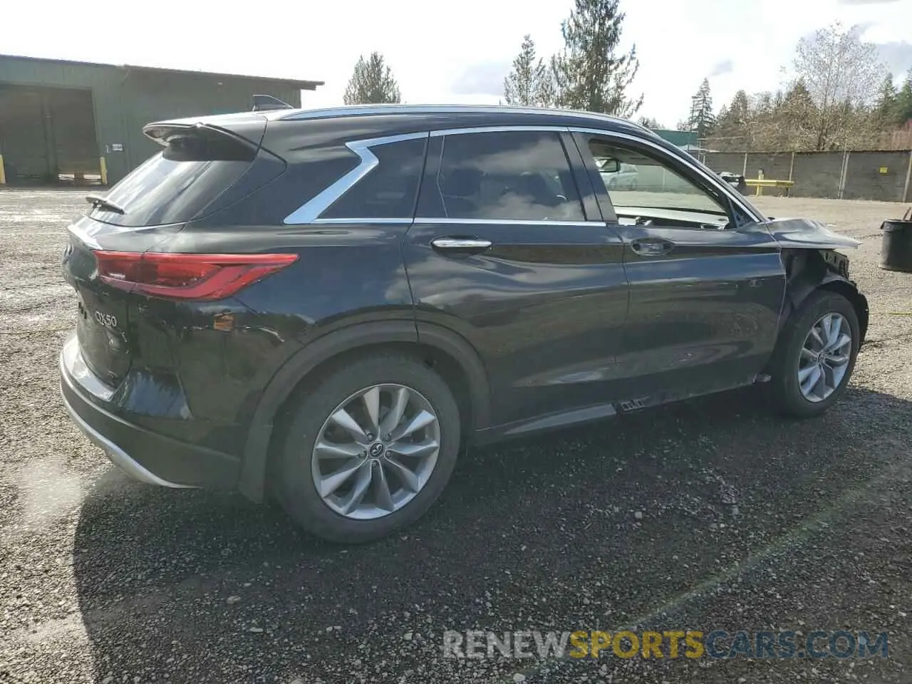 3 Photograph of a damaged car 3PCAJ5M35KF144618 INFINITI QX50 2019