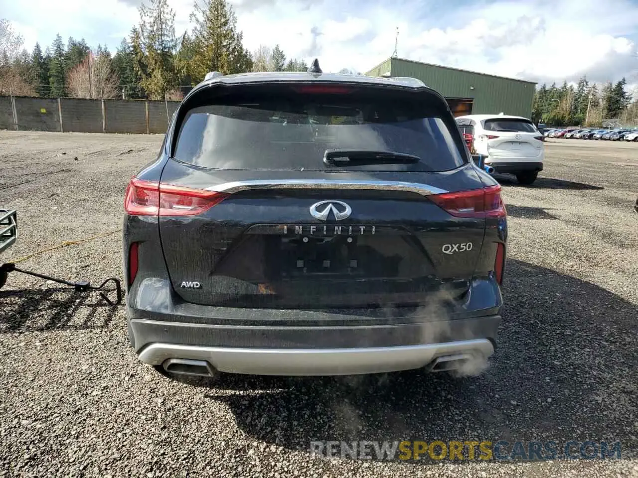 6 Photograph of a damaged car 3PCAJ5M35KF144618 INFINITI QX50 2019