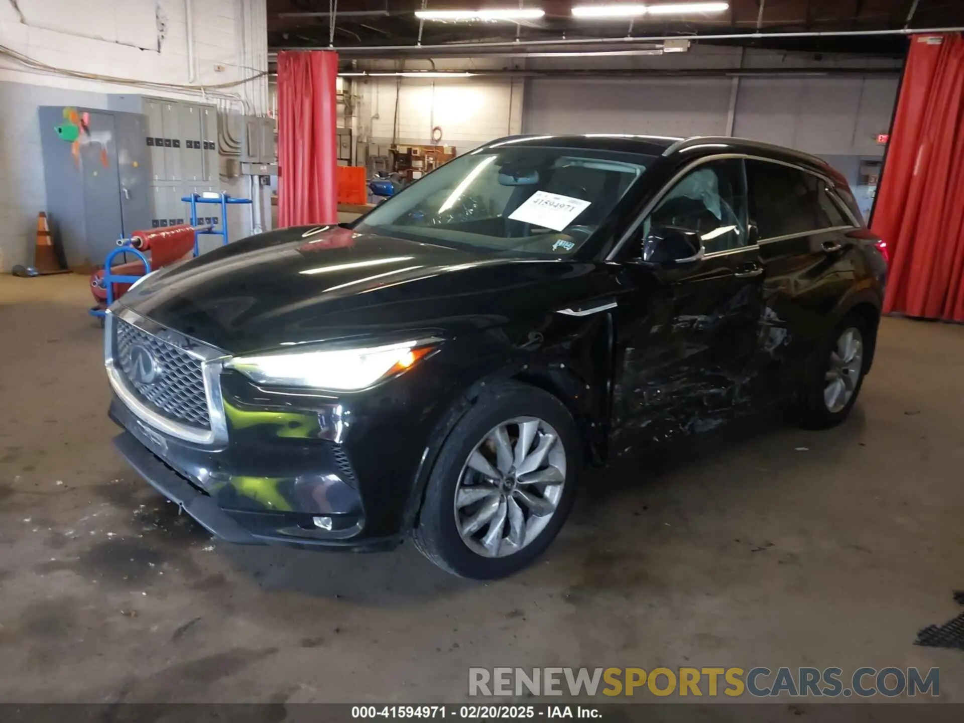 2 Photograph of a damaged car 3PCAJ5M36KF106542 INFINITI QX50 2019