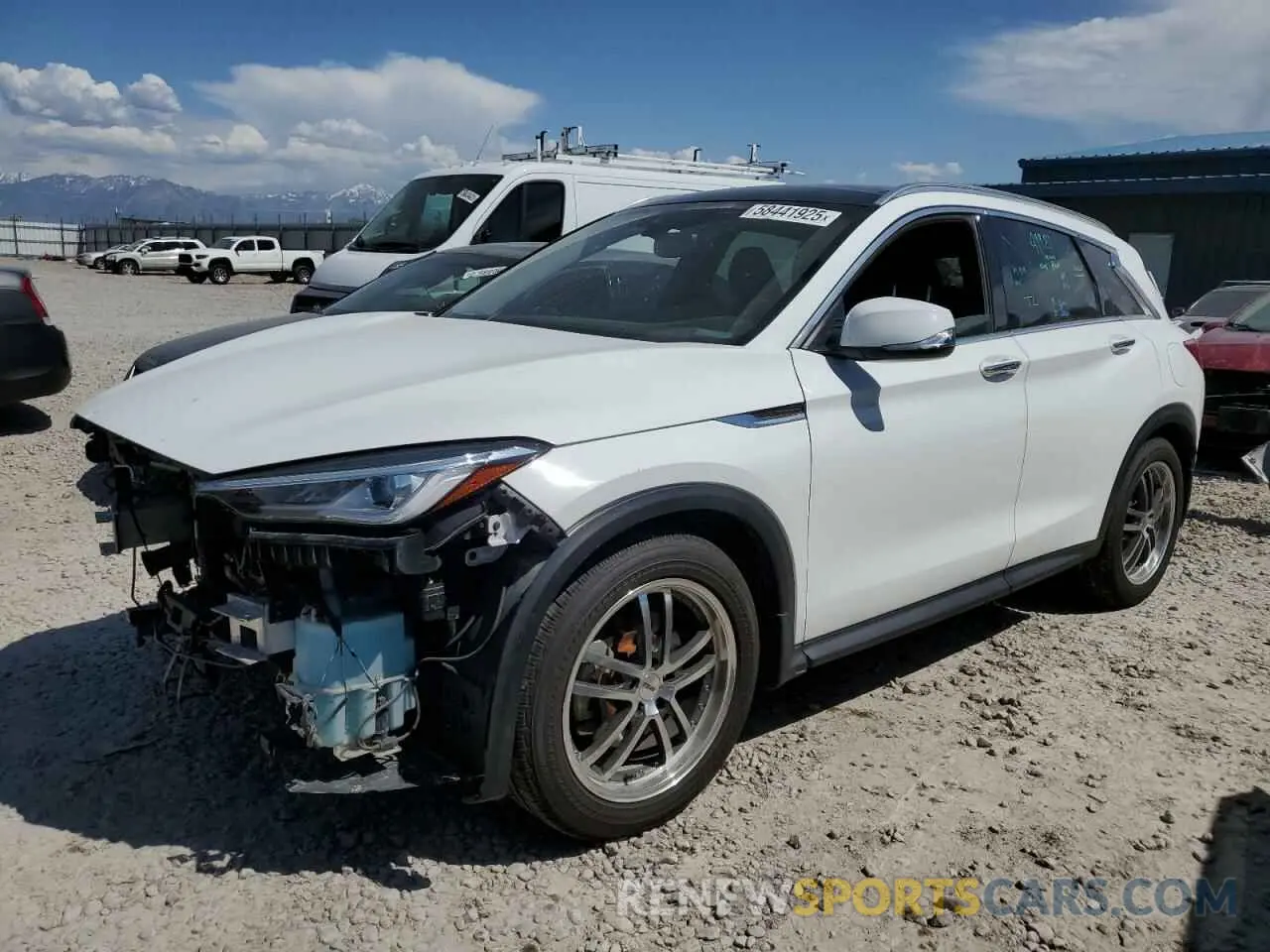 1 Photograph of a damaged car 3PCAJ5M36KF132168 INFINITI QX50 2019