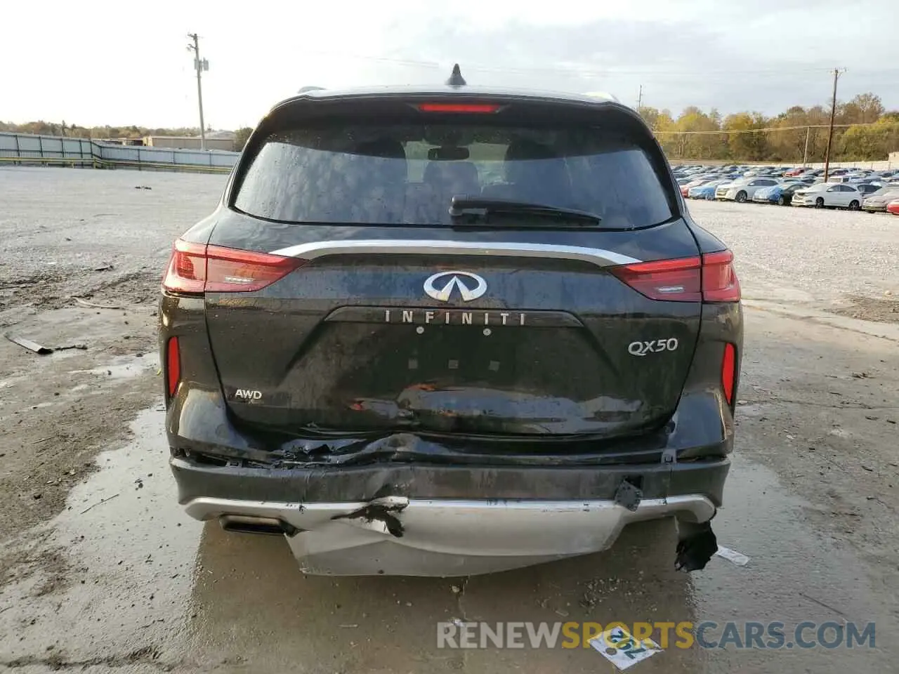 6 Photograph of a damaged car 3PCAJ5M36KF137225 INFINITI QX50 2019
