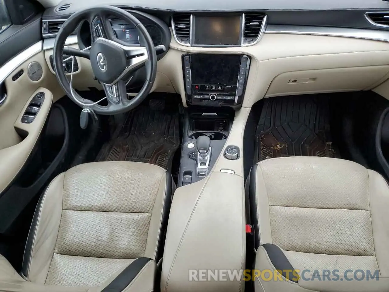 8 Photograph of a damaged car 3PCAJ5M37KF108445 INFINITI QX50 2019