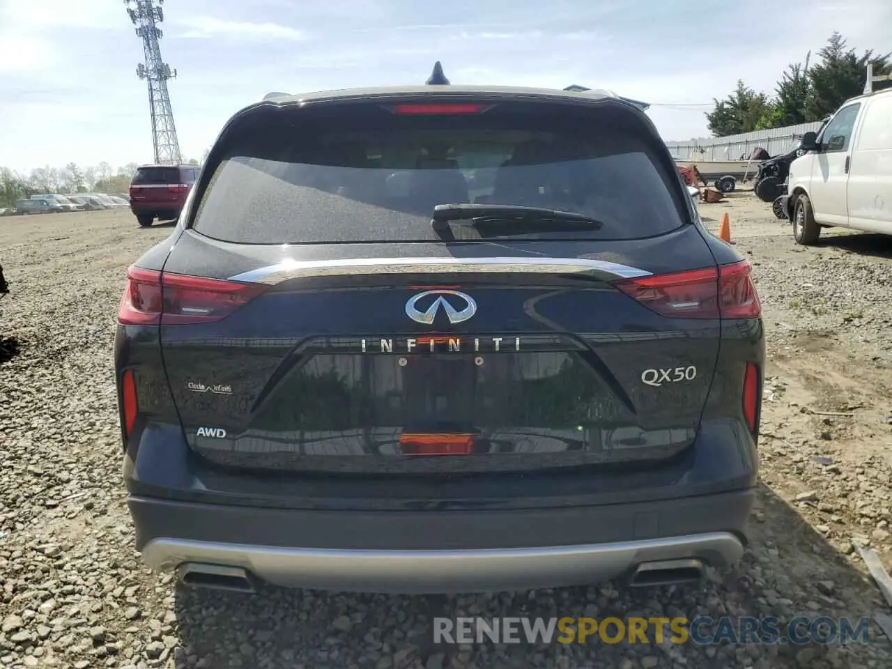 6 Фотография поврежденного автомобиля 3PCAJ5M37KF129859 INFINITI QX50 2019