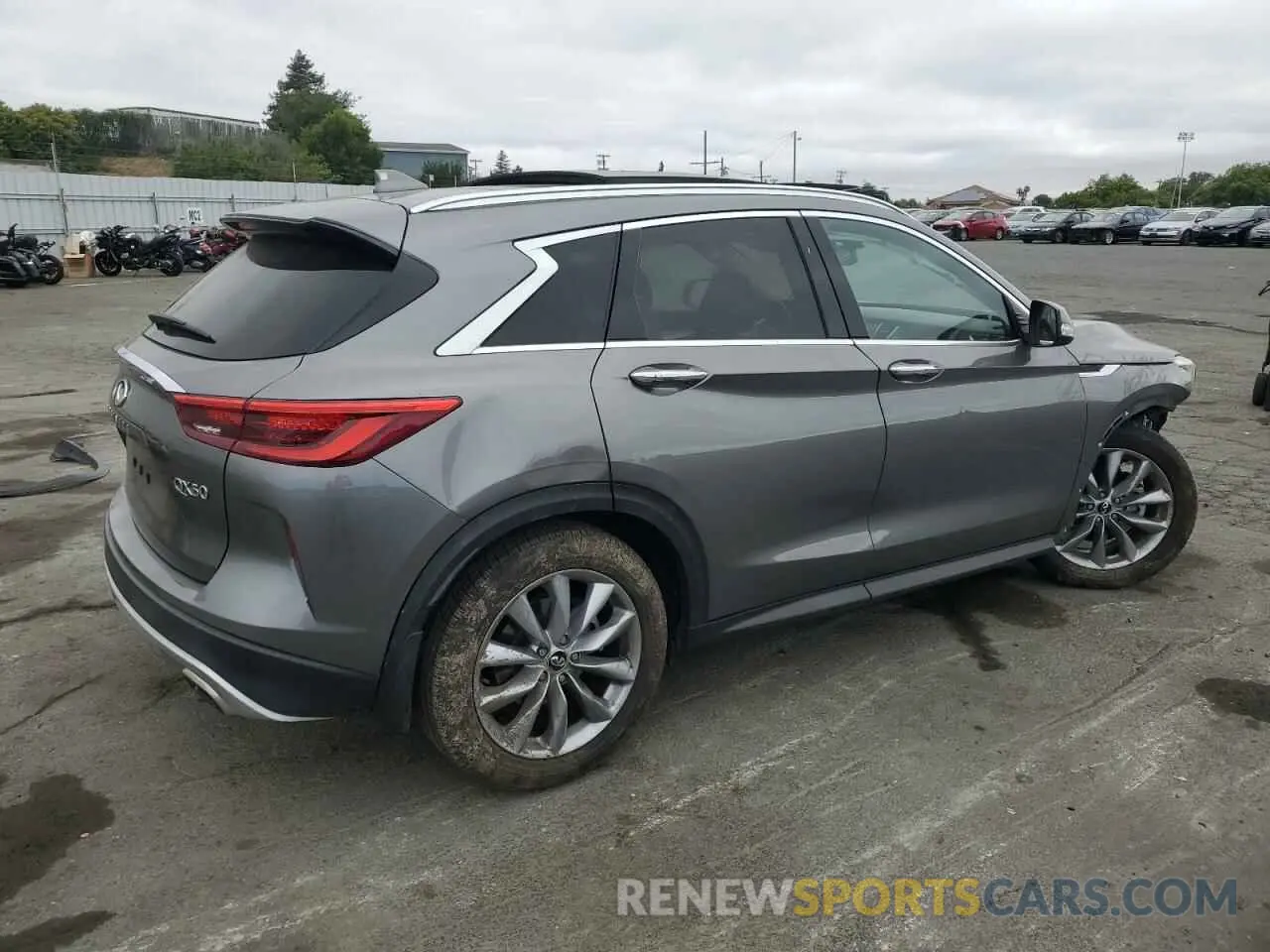 3 Photograph of a damaged car 3PCAJ5M37KF148055 INFINITI QX50 2019