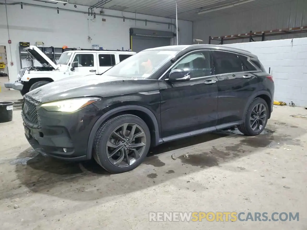 1 Photograph of a damaged car 3PCAJ5M38KF103867 INFINITI QX50 2019
