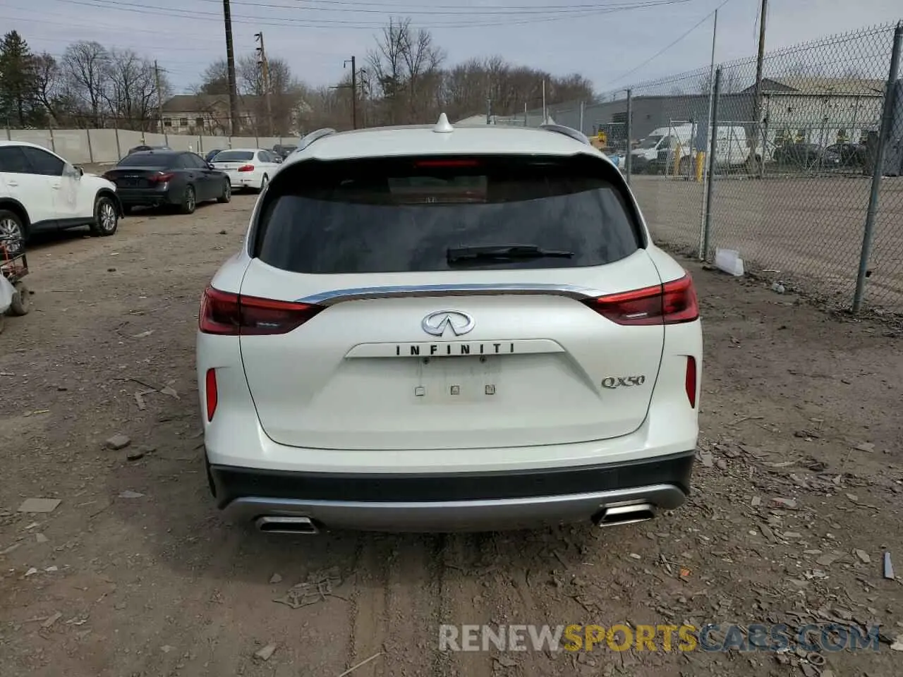6 Photograph of a damaged car 3PCAJ5M38KF107398 INFINITI QX50 2019