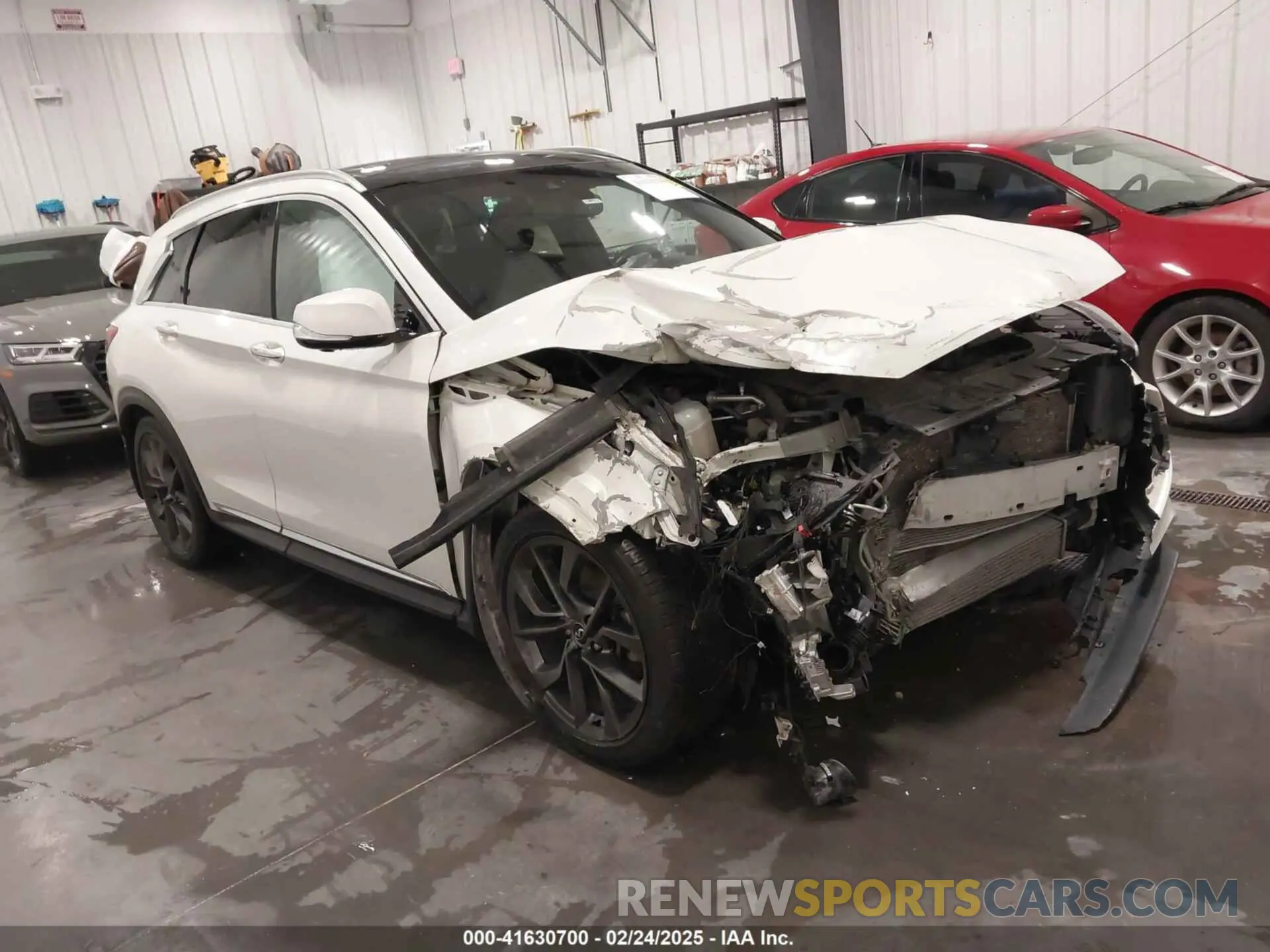1 Photograph of a damaged car 3PCAJ5M38KF117624 INFINITI QX50 2019