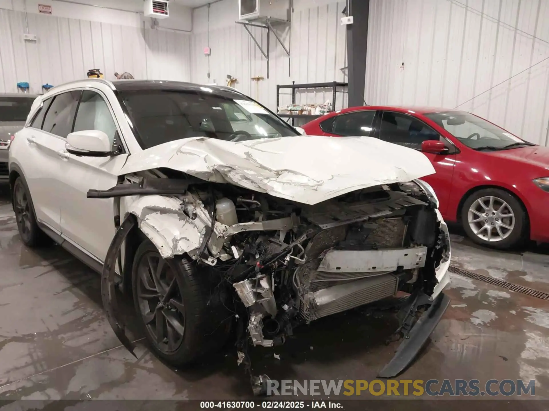 6 Photograph of a damaged car 3PCAJ5M38KF117624 INFINITI QX50 2019