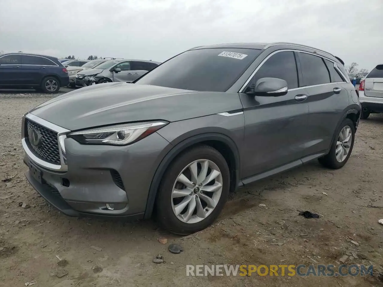 1 Photograph of a damaged car 3PCAJ5M38KF117820 INFINITI QX50 2019