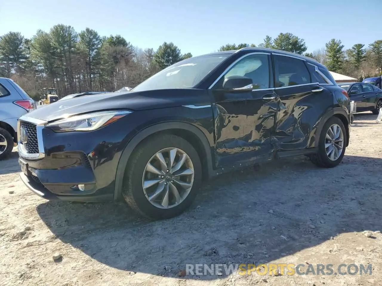 1 Photograph of a damaged car 3PCAJ5M39KF138806 INFINITI QX50 2019