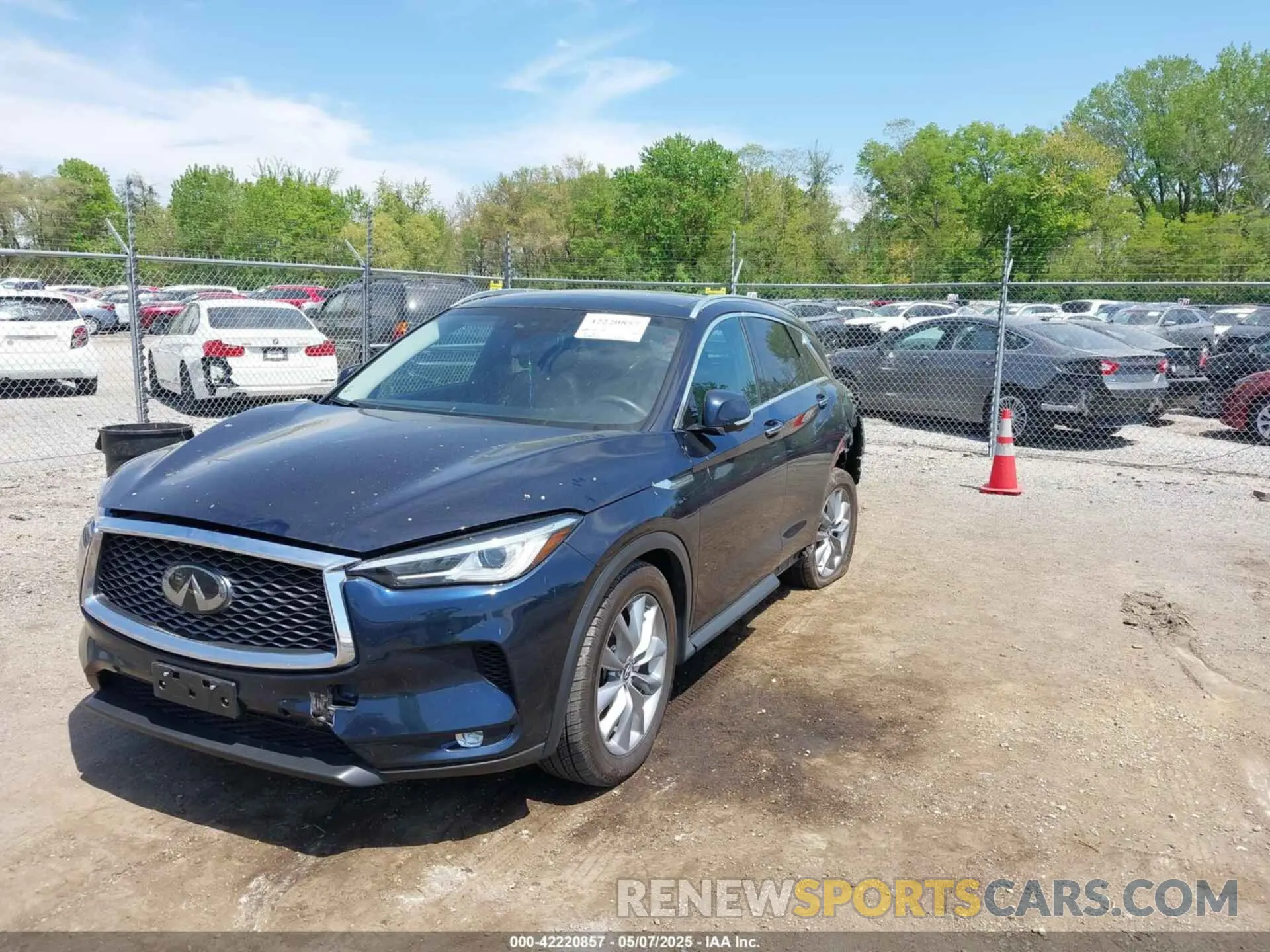 2 Photograph of a damaged car 3PCAJ5M39KF143567 INFINITI QX50 2019