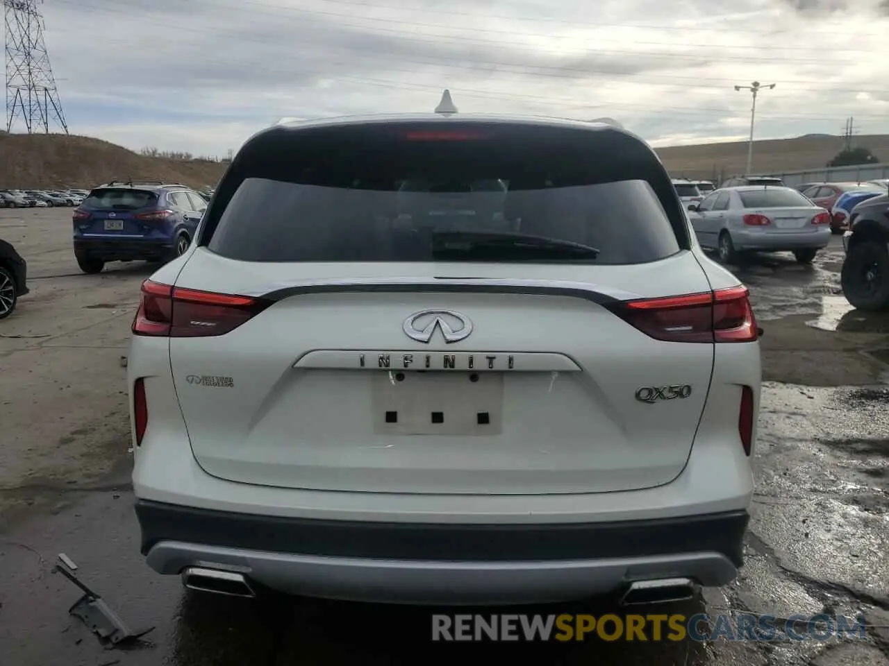 6 Photograph of a damaged car 3PCAJ5M3XKF101196 INFINITI QX50 2019
