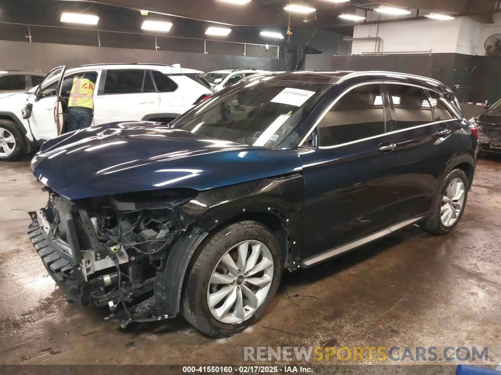 2 Photograph of a damaged car 3PCAJ5M3XKF120668 INFINITI QX50 2019
