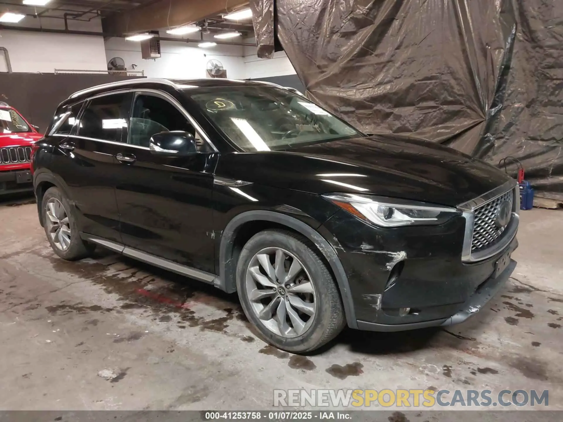 1 Photograph of a damaged car 3PCAJ5M3XKF136367 INFINITI QX50 2019