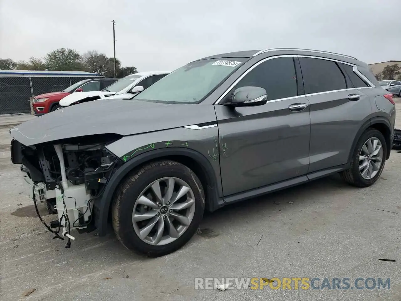1 Photograph of a damaged car 3PCAJ5M10LF117018 INFINITI QX50 2020