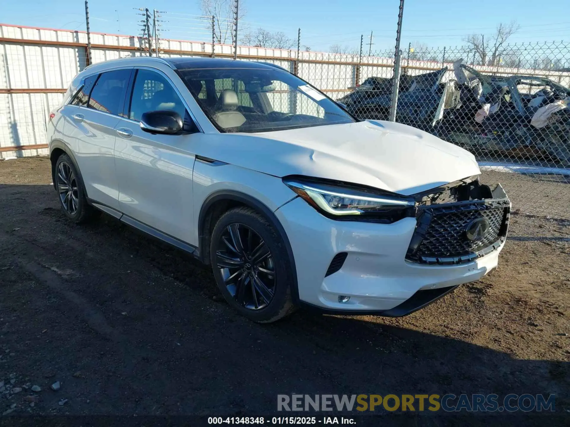 1 Photograph of a damaged car 3PCAJ5M13LF109950 INFINITI QX50 2020