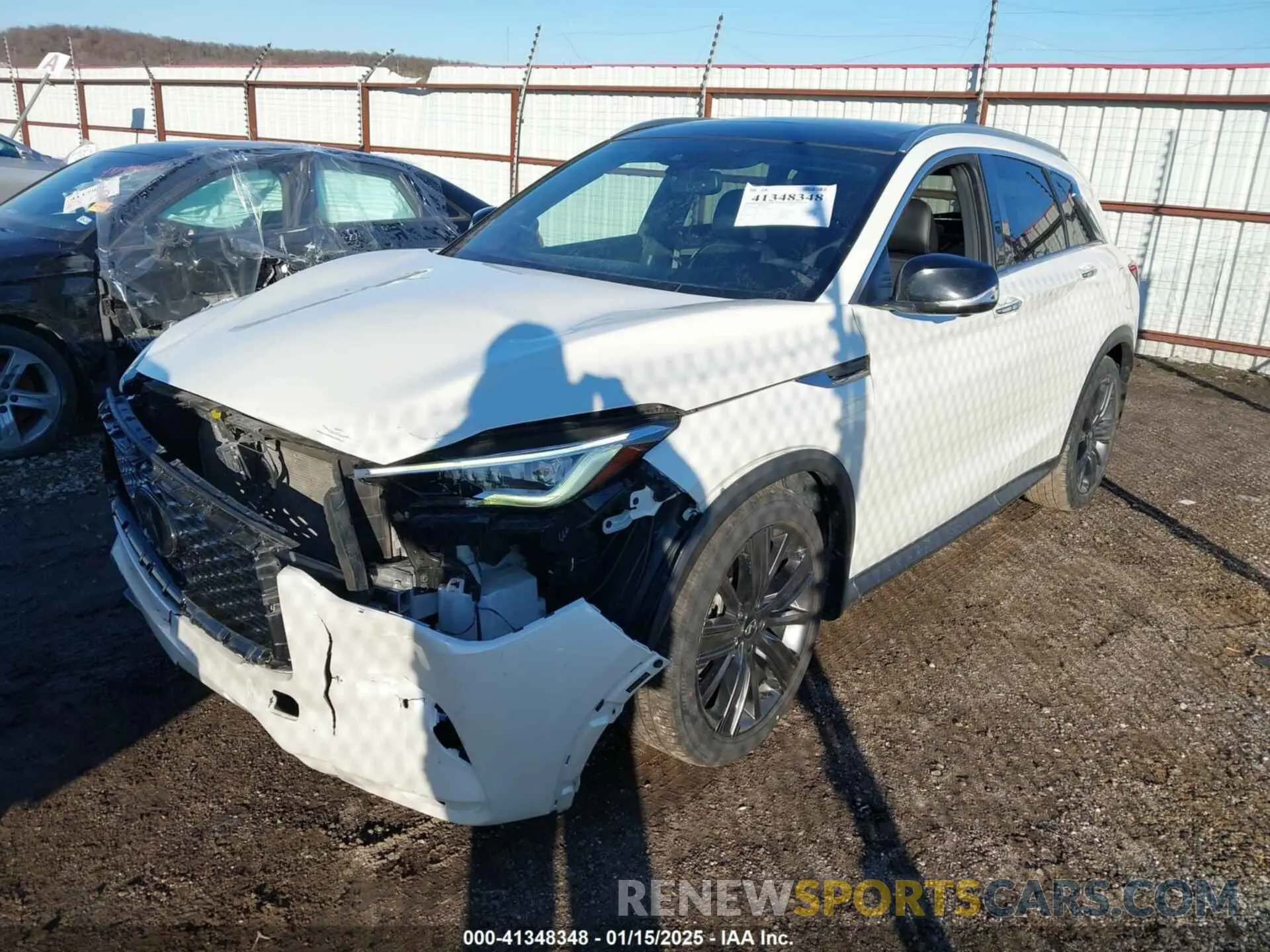 2 Photograph of a damaged car 3PCAJ5M13LF109950 INFINITI QX50 2020