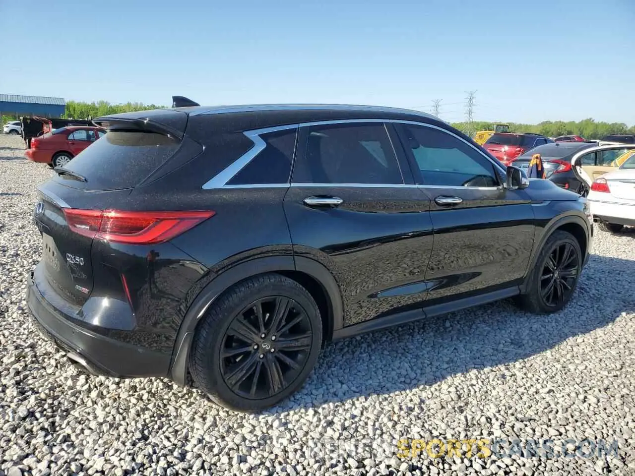 3 Photograph of a damaged car 3PCAJ5M14LF119144 INFINITI QX50 2020