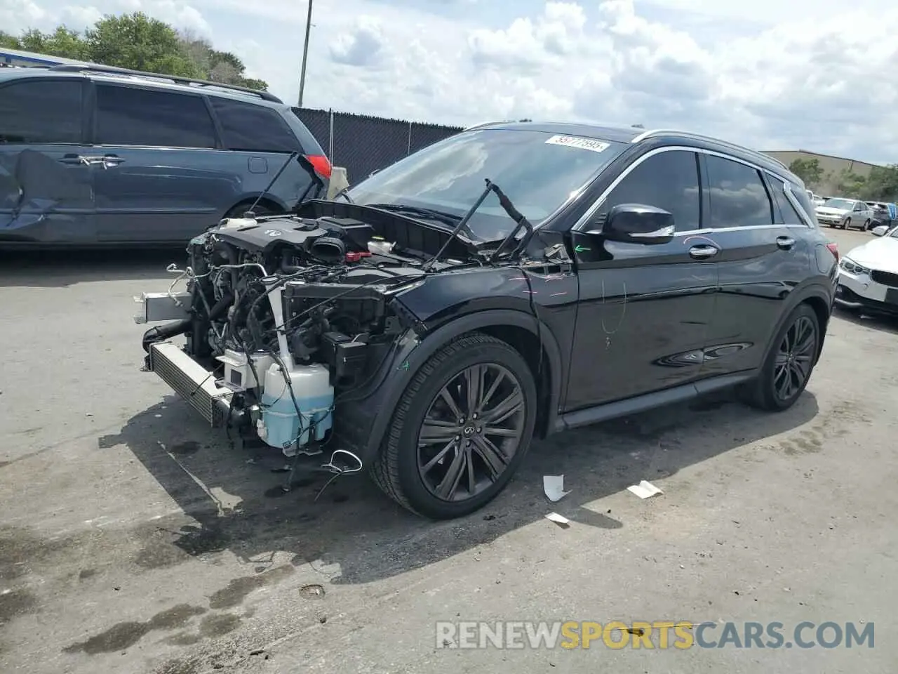 1 Фотография поврежденного автомобиля 3PCAJ5M15LF110663 INFINITI QX50 2020