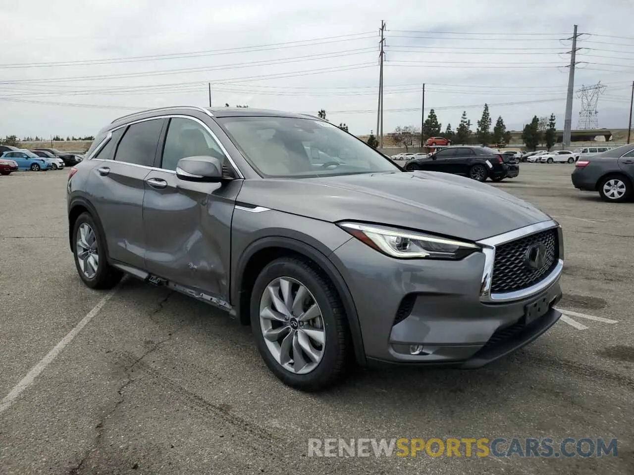 4 Photograph of a damaged car 3PCAJ5M16LF107867 INFINITI QX50 2020