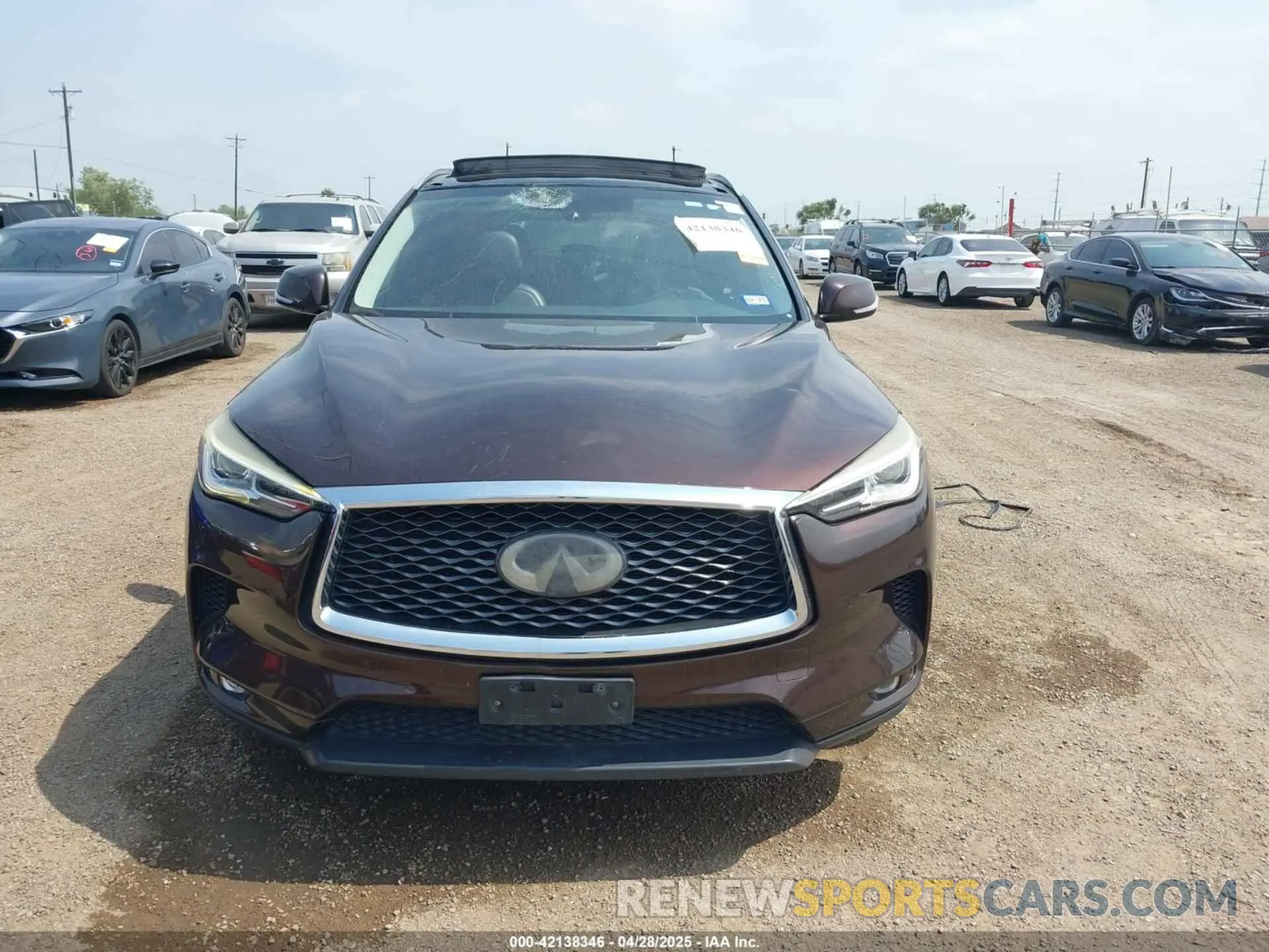 12 Photograph of a damaged car 3PCAJ5M18LF100693 INFINITI QX50 2020