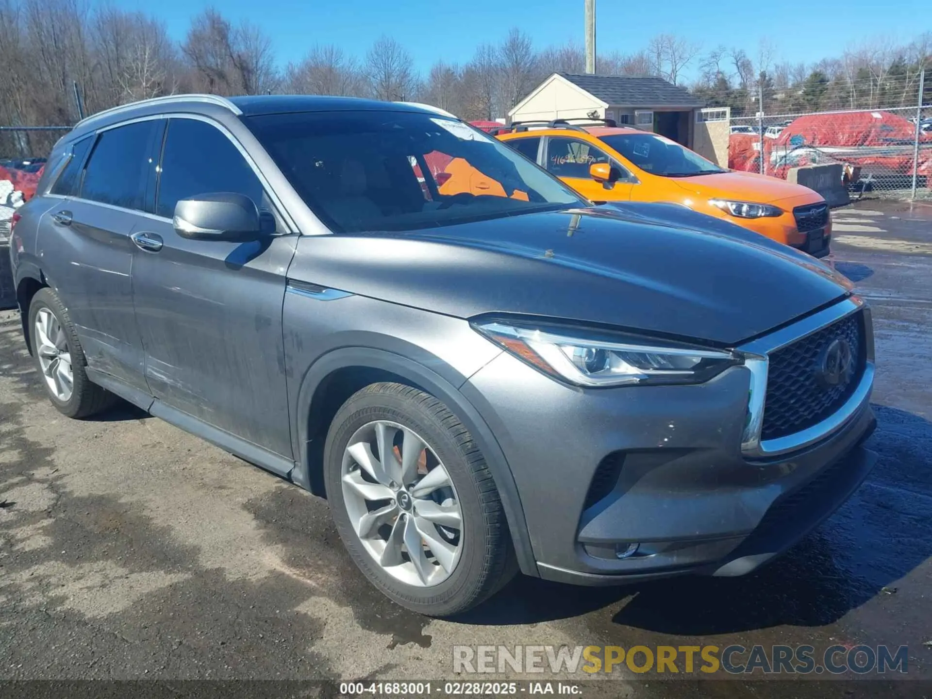 1 Photograph of a damaged car 3PCAJ5M18LF113279 INFINITI QX50 2020