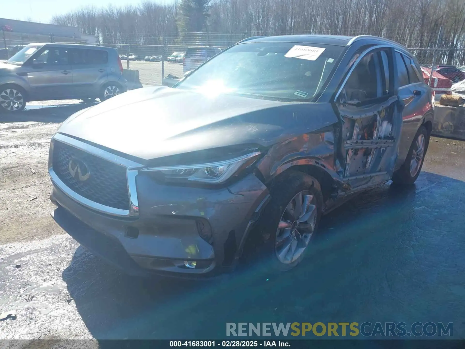 2 Photograph of a damaged car 3PCAJ5M18LF113279 INFINITI QX50 2020