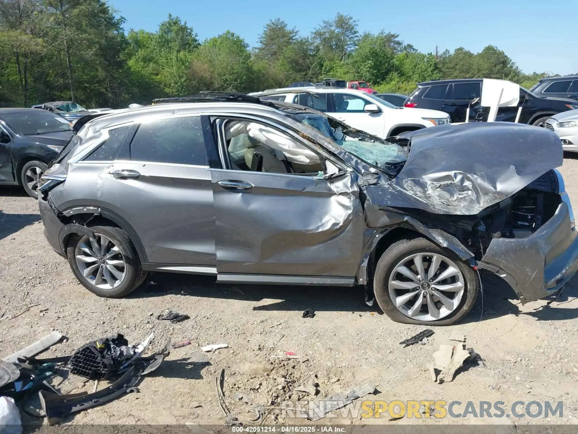 12 Photograph of a damaged car 3PCAJ5M18LF117588 INFINITI QX50 2020