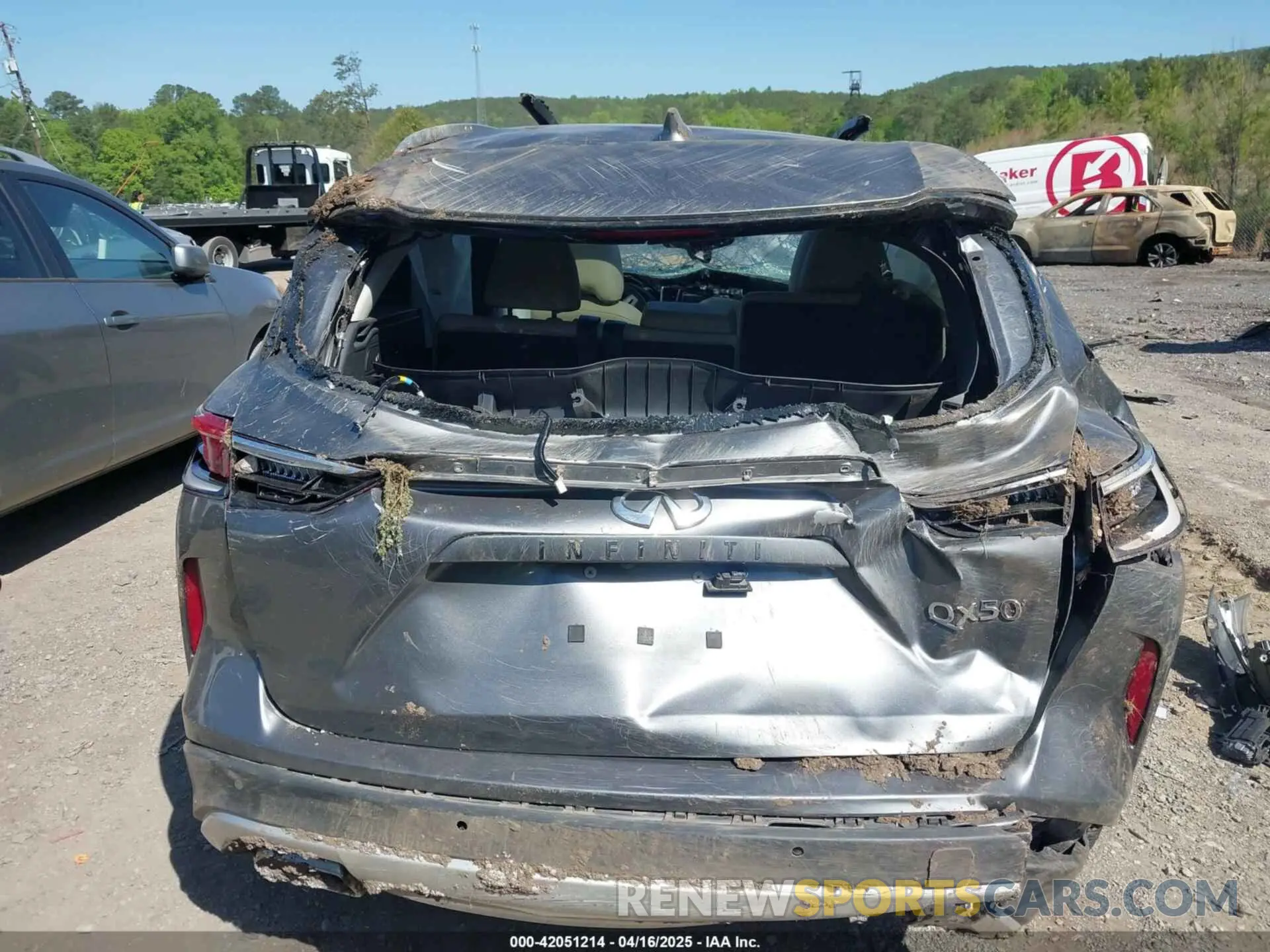 15 Photograph of a damaged car 3PCAJ5M18LF117588 INFINITI QX50 2020