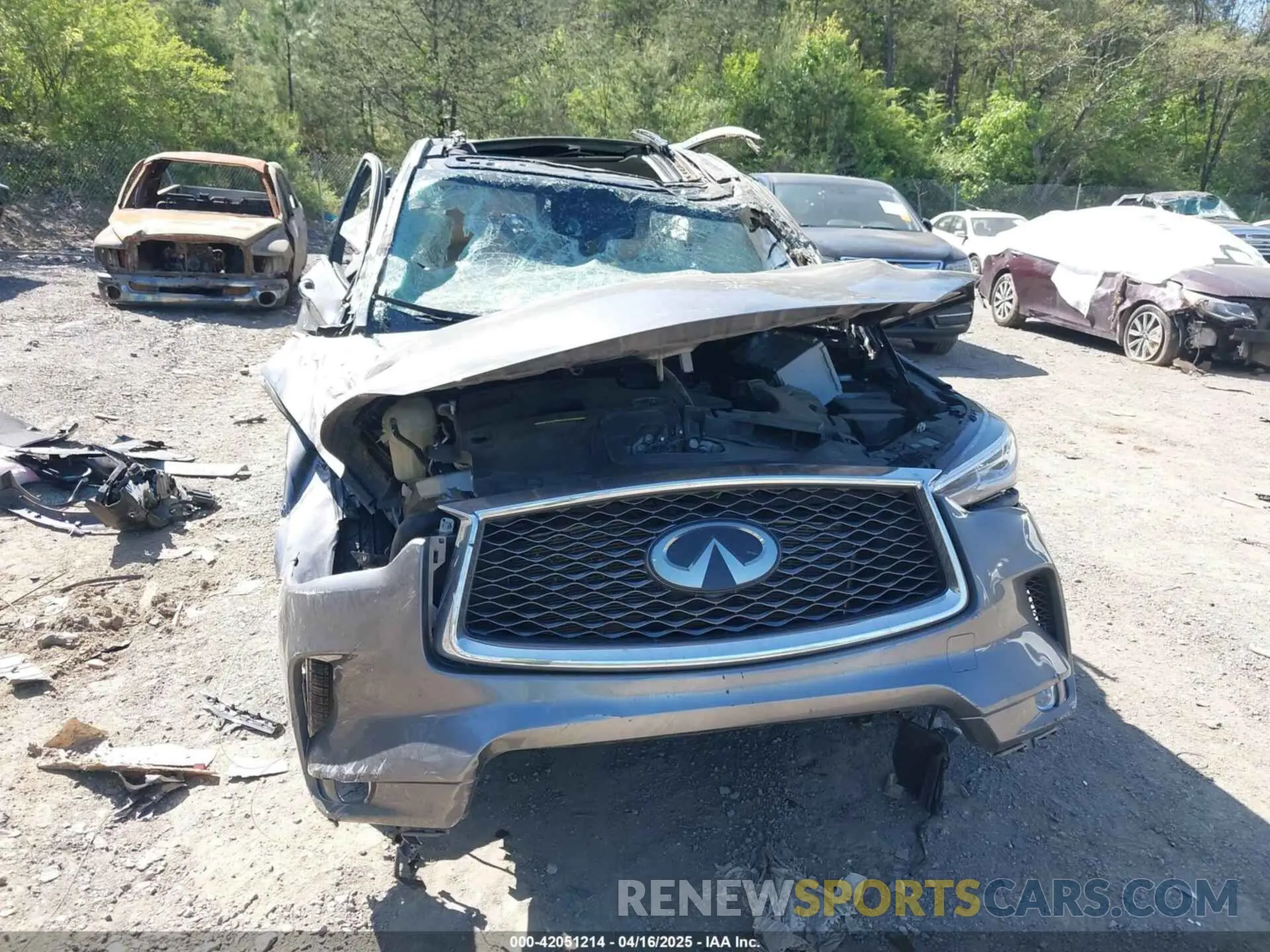 6 Photograph of a damaged car 3PCAJ5M18LF117588 INFINITI QX50 2020