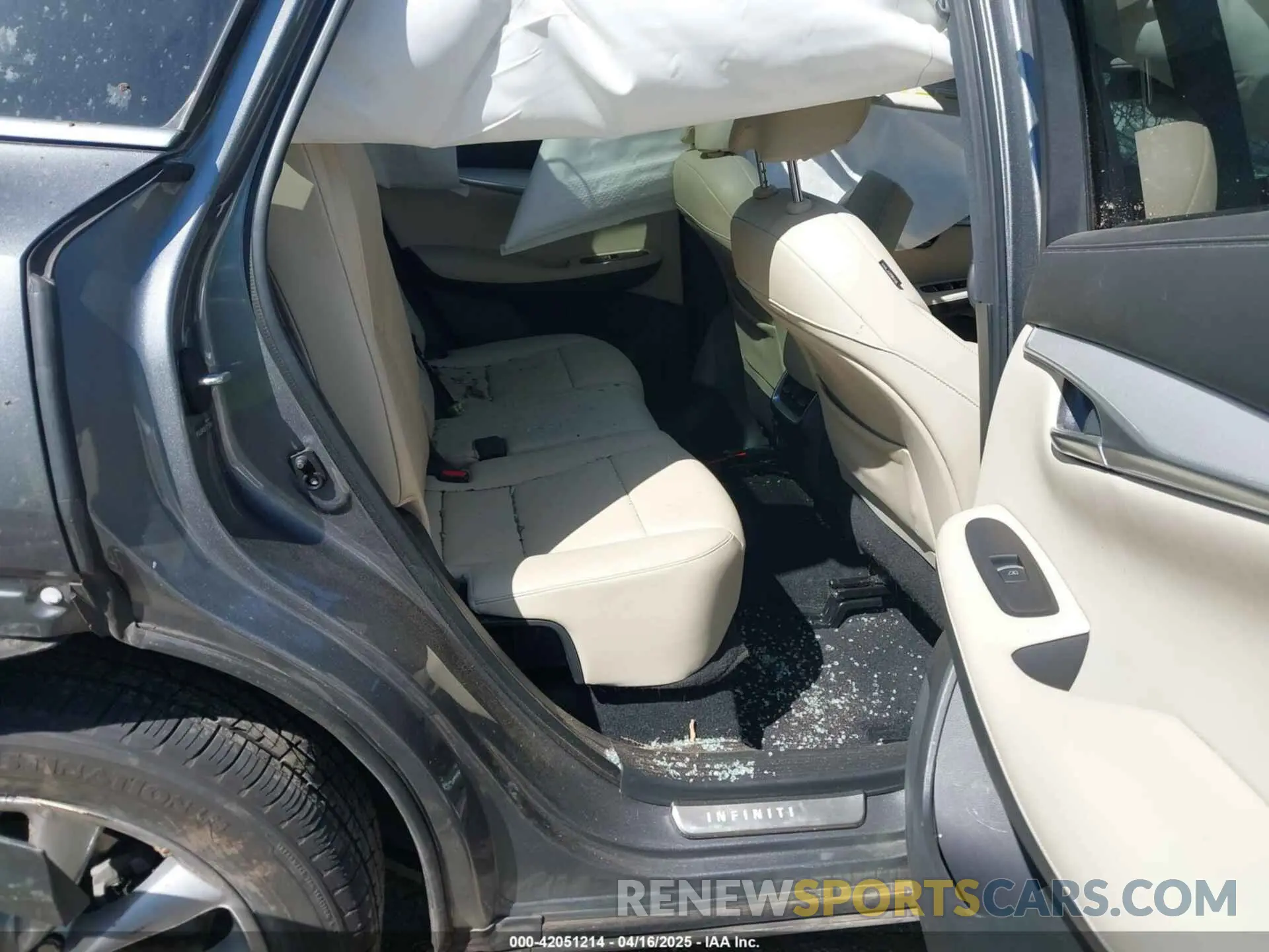 8 Photograph of a damaged car 3PCAJ5M18LF117588 INFINITI QX50 2020