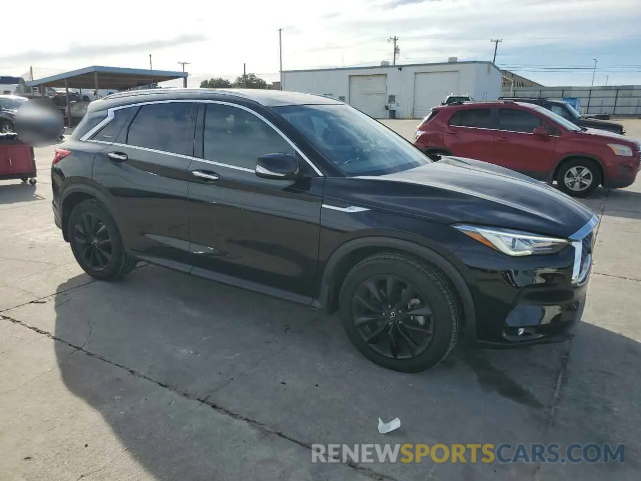 4 Photograph of a damaged car 3PCAJ5M19LF116658 INFINITI QX50 2020