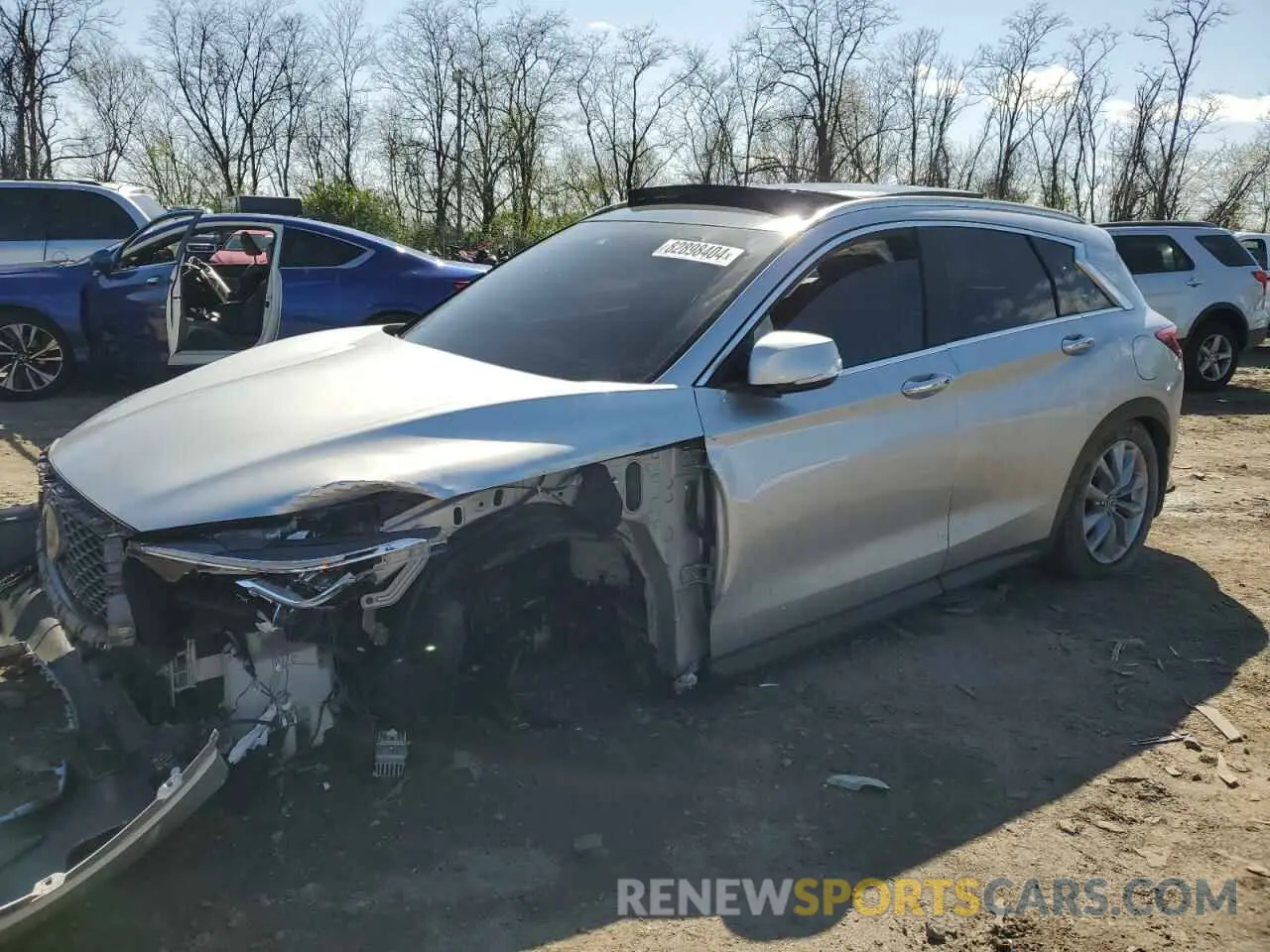 1 Фотография поврежденного автомобиля 3PCAJ5M30LF121247 INFINITI QX50 2020